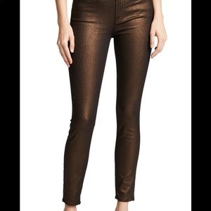 7 For All Mankind Metallic Skinny Jean